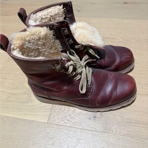 UGG Men's Red Leather Boots